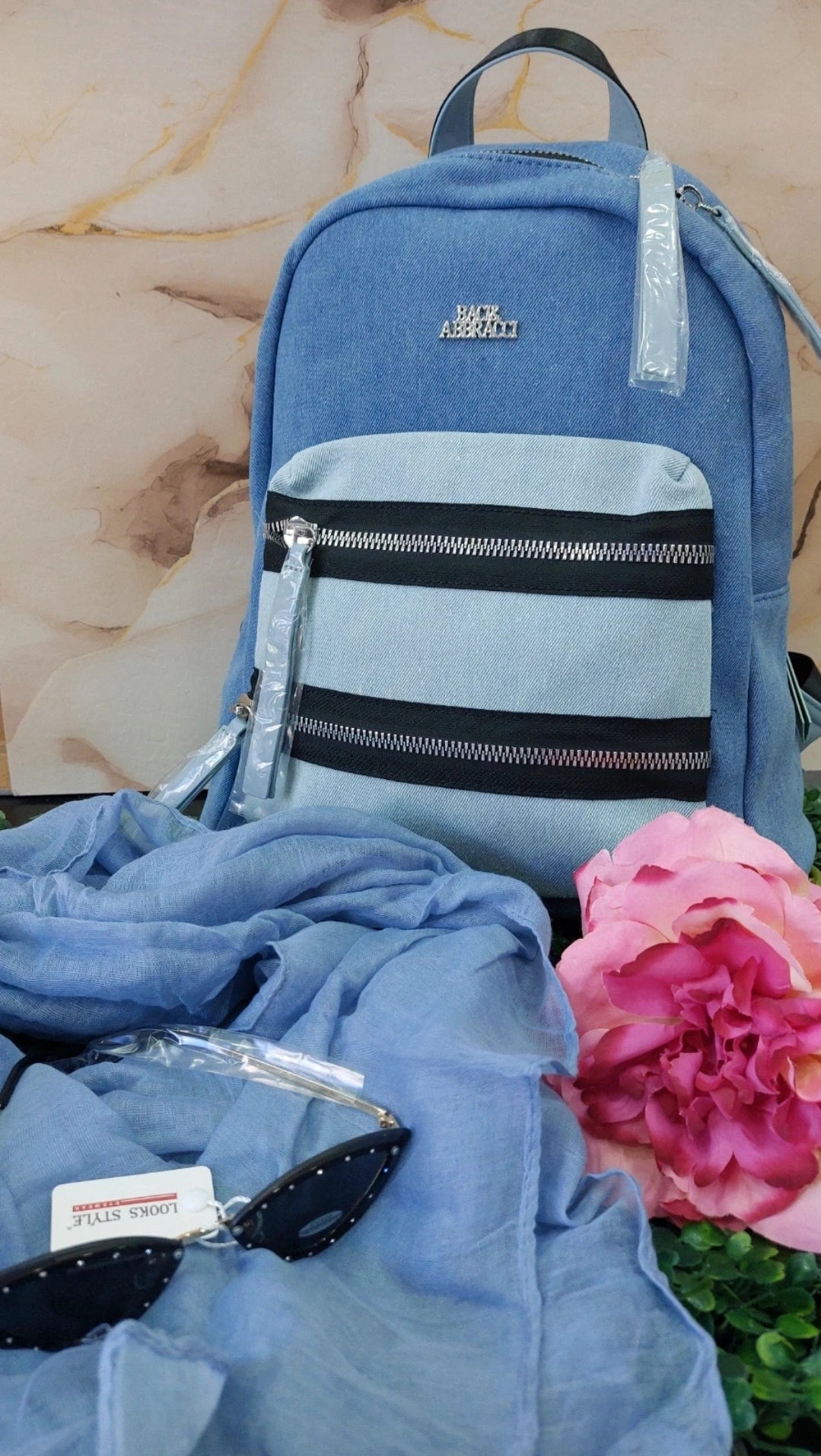 Zainetto jeans baci&abbracci